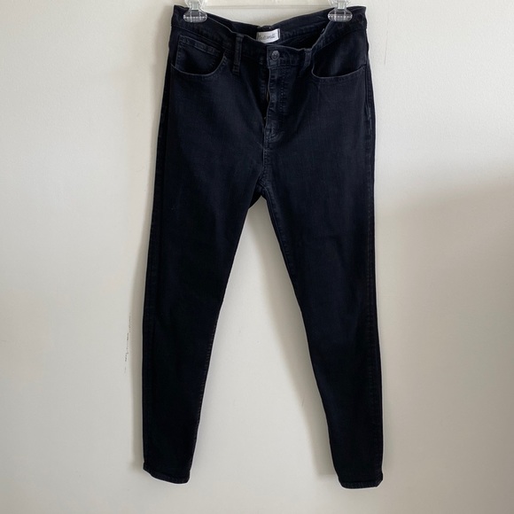 Madewell black Roadtripper high rise stretchy skinny Jeans size 30 - Picture 3 of 9